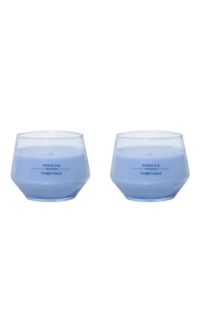 Yankee Candle Ocean Air Studio Candle With Essential Oils, Set Of 2 In Blue