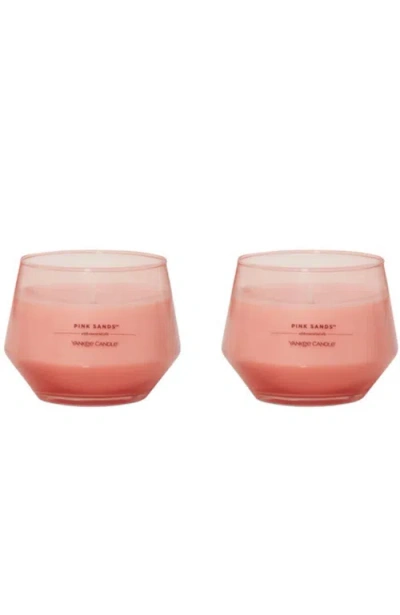 Yankee Candle Pink Sands Studio Candle With Essential Oils, Set Of 2
