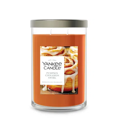 Yankee Candle Pumpkin Cinnamon Swirl Large Tumbler Candles, 20 oz In Multi