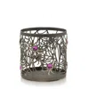 Yankee Candle Purple-gem Spiders Metal Holder Jar Candle Holder In Gray