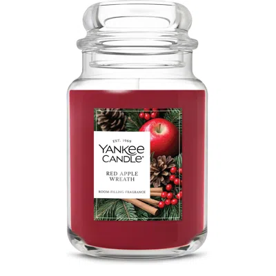 Yankee Candle Red Apple Wreath Original Large Jar Candles, 22 oz