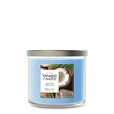 Yankee Candle Salted Coconut 3-wick Candle, 14.5 oz In Blue