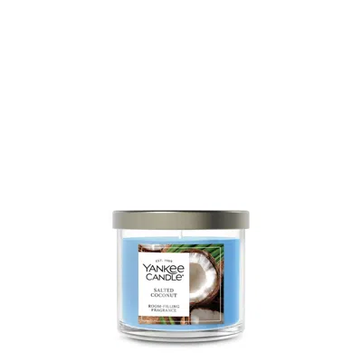 Yankee Candle Salted Coconut Small Tumbler Candle, 4.3 oz In Blue
