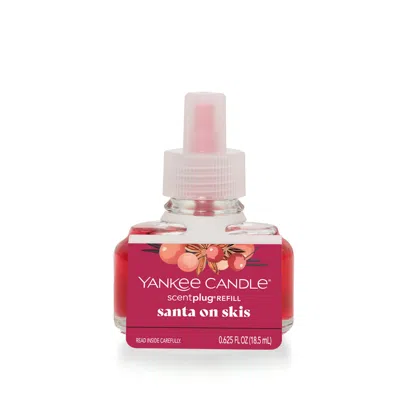 Yankee Candle Santa On Skis Scentplug Refill, 0.625 Fl oz In Pink