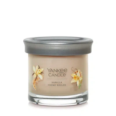 Yankee Candle Signature Vanilla Crème Brulée Scented Candle In Light Brown