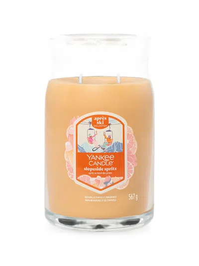 Yankee Candle Slopeside Spritz Large Jar 2 Wicks Candle In 오렌지