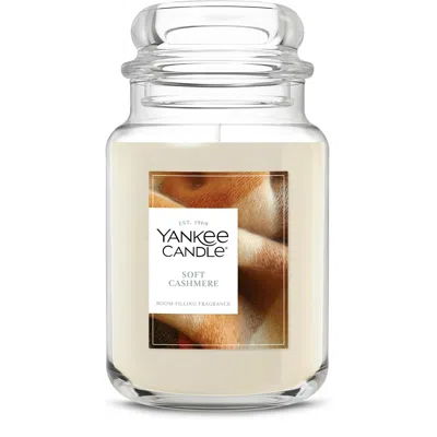 Yankee Candle Soft Cashmere Original Large Jar Candles, 22 oz
