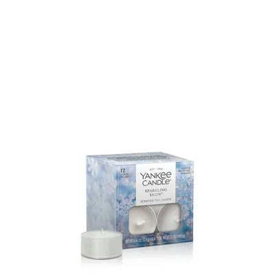Yankee Candle Sparkling Snow Tea Light Candles, 0.44 oz Each