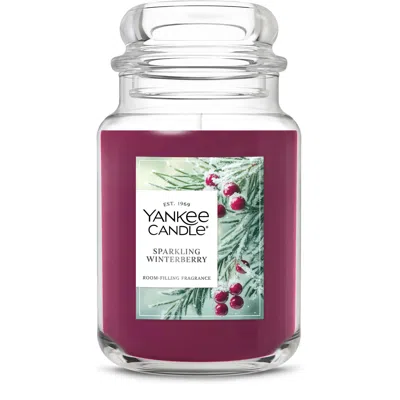 Yankee Candle Sparkling Winterberry Original Large Jar Candles, 22 oz
