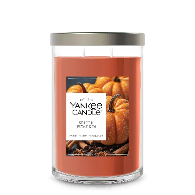 Yankee Candle Spiced Pumpkin Large Tumbler Candles, 20 oz