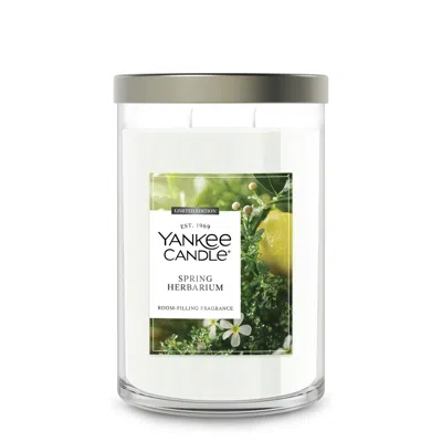 Yankee Candle Spring Herbarium Large Tumbler Candle, 20 oz In White