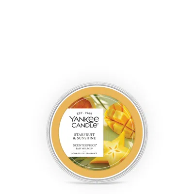 Yankee Candle Starfruit And Sunshine Scenterpiece Easy Meltcup, 2.2 oz In Yellow