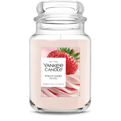 Yankee Candle Strawberry Swirl Original Large Jar Candle, 32 oz In Pink