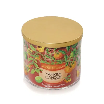Yankee Candle Sun Gold Tomato - Tangy Lime ? Tomato Vine 3-wick Candles, 14.5 oz