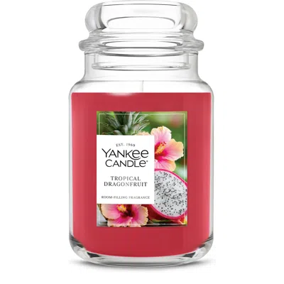 Yankee Candle Tropical Dragonfruit Original Large Jar Candle, 42 oz In Red