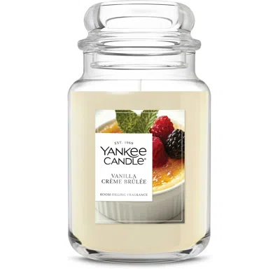 Yankee Candle Vanilla Creme Brulee Original Large Jar Candles, 22 oz