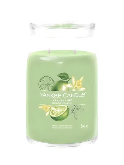 Yankee Candle Vanilla Lime Candle In Green