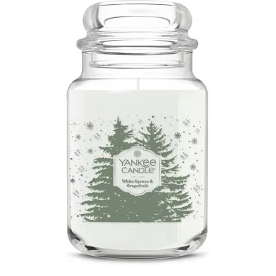 Yankee Candle White Spruce And Grapefruit Original Large Jar Candle, 22 oz