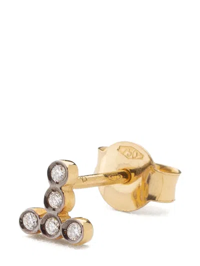 Yannis Sergakis 18kt Yellow Gold Charnières Diamond Earring