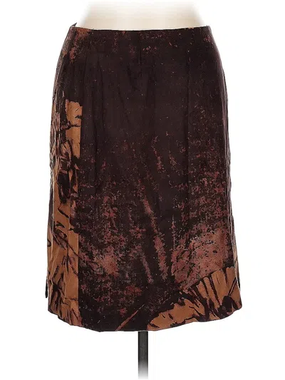 Pre-owned Yansi Fugel Formal Skirt In Brown