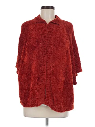 Pre-owned Yansi Fugel Poncho In Red