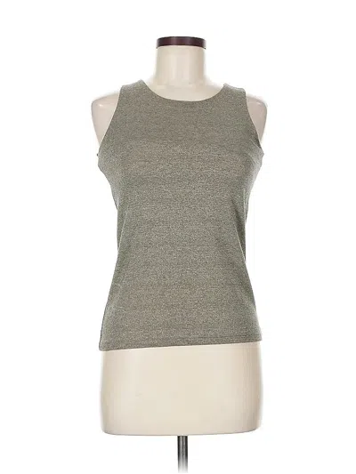 Pre-owned Yansi Fugel Sleeveless Top Gray Halter Neckline Tops