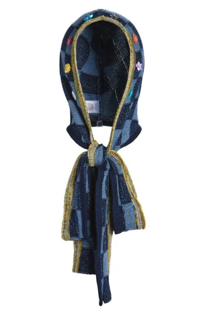 Yanyan Embellished Cotton Knit Hood