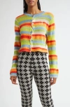 Yanyan Floatee Shrunken Cotton & Linen Blend Cardigan