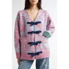 Yanyan Fuzzy Laza Alpaca & Wool Blend Cardigan