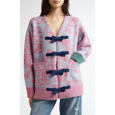 Yanyan Fuzzy Laza Alpaca & Wool Blend Cardigan