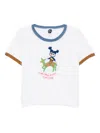 Yanyan Knits Campus T-shirt In White