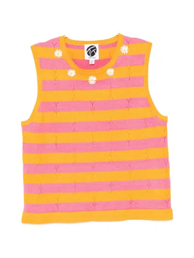 Yanyan Knits Daisy Tank Top In Multi