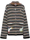 YANYAN KNITS STRIPED CARDIGAN