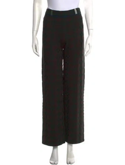 Pre-owned Yanyan Merino Wool Wide Leg Pants W/ Tags In Black