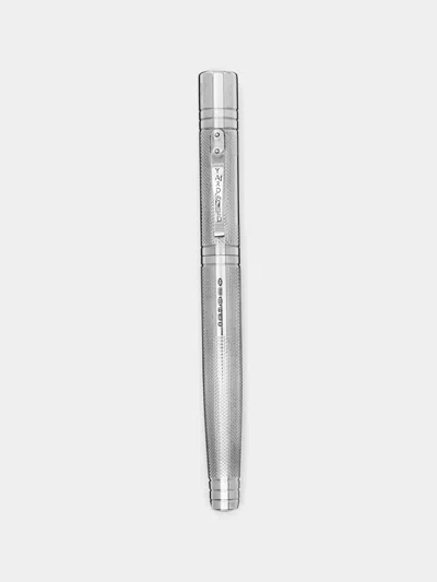 Yard O Led Viceroy Grand Barley Sterling Silver Fountain Pen  Abask Luxury Gift In Gray
