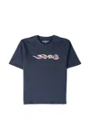 Yardsale Flame-print T-shirt In Blue