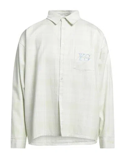Yardsale Man Shirt Light Green Size L Cotton