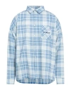 Yardsale Man Shirt Slate Blue Size L Cotton