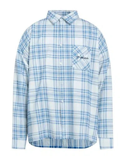 Yardsale Man Shirt Slate Blue Size L Cotton