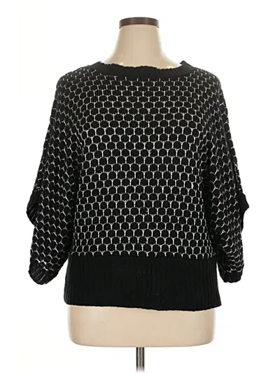 Pre-owned Yarn Art Pullover Sweater In Black