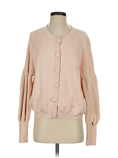 Pre-owned Y.a.s. Cardigan Sweater In Tan