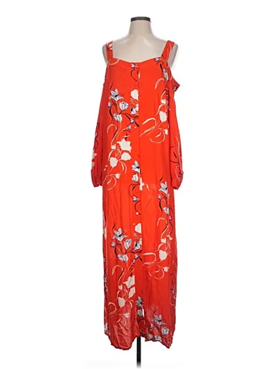 Pre-owned Y.a.s. Casual Dress In Orange