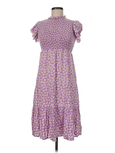 Pre-owned Y.a.s. Casual Dress In Purple
