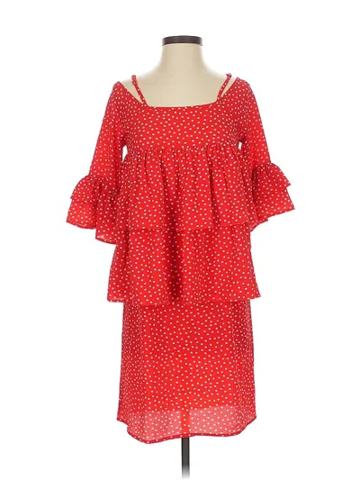 Pre-owned Y.a.s. Casual Dress In Red