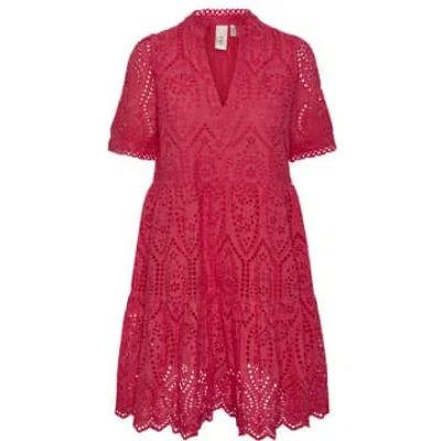 Y.a.s. Holi Dress Raspberry Sorbet In Red