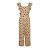 Y.A.S. LINE JUMPSUIT IN GINGER ROOT WITH BLACK DOTS