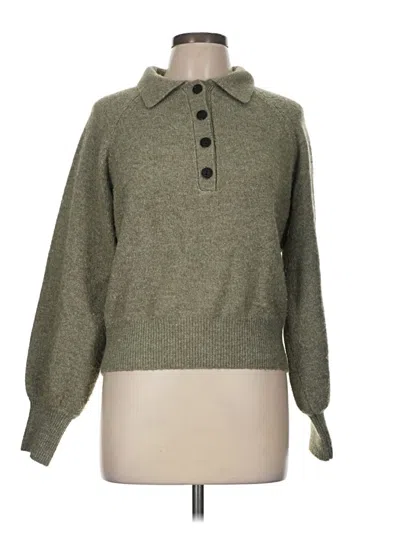 Pre-owned Y.a.s. Pullover Sweater In Green