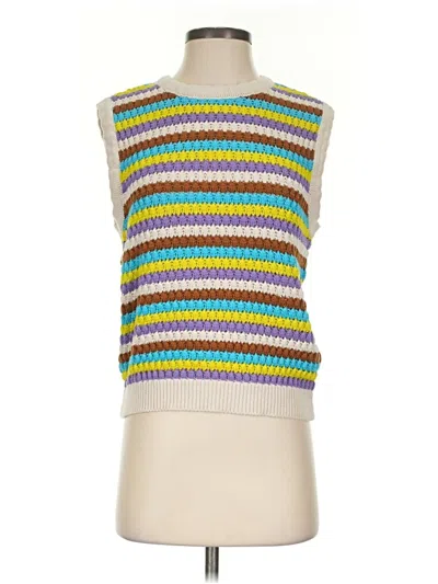 Pre-owned Y.a.s. Sweater Vest In Yellow