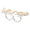 Yasmin Everley Jewellery Women's Gold / Silver Vamp Knuckleduster