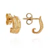 Yasmin Everley Jewellery Women's Gold Vermeil Fern Earrings